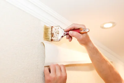 Pose de papier peint à Gizeux — revêtements muraux et toiles de verre